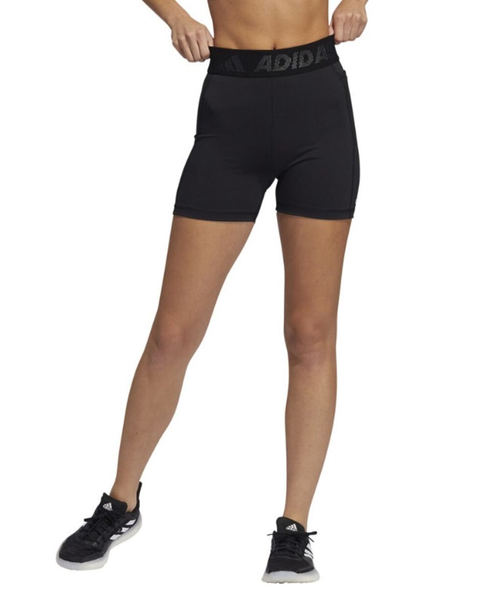 ADIDAS Women's Techfit Badge Of Sport Compression Shorts Small Black GL0689 NWT